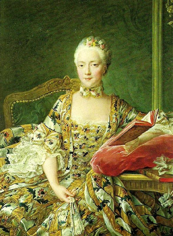 Francois-Hubert Drouais the marquise d aiguiandes oil painting image